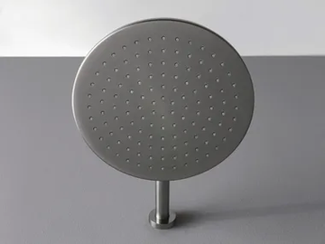 3.6 - Wall-mounted round stainless steel overhead shower by Rubinetterie Treemme - view 2